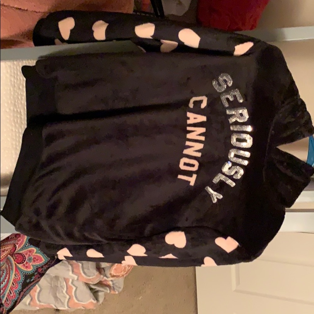 A black sweatshirt